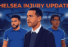 Injury Updates & Return Dates – Rosenior without 6 Chelsea stars for Manchester United fixture