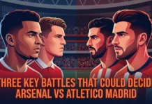 Arsenal vs Atletico Madrid – Three Key Battles that could decide the result Arsenal