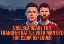Chelsea ready for transfer battle with Man Utd to complete the signing of £20m defender Chelsea