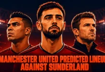 Mbeumo Starts | 4-2-3-1 Manchester United Predicted Lineup against Sunderland Manchester United