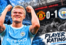 Manchester City player ratings vs Manchester United