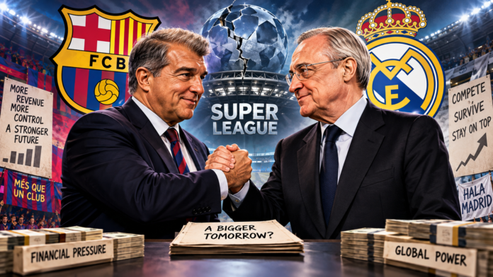 Why did Barcelona and Real Madrid unite for the Super League?