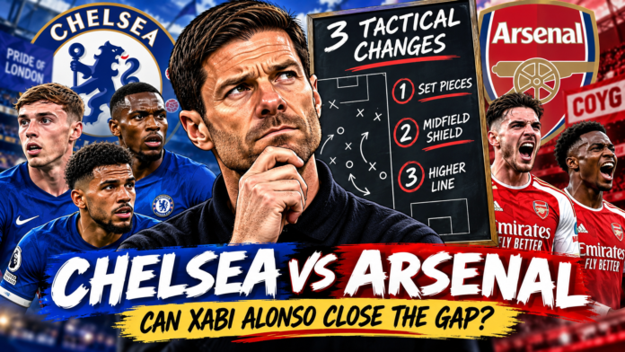 Chelsea: 3 tactical changes Xabi Alonso must make to challenge Arsenal for PL title in 2026/27