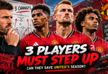 Manchester United: 3 players who must step up before the 2026/27 season steps away