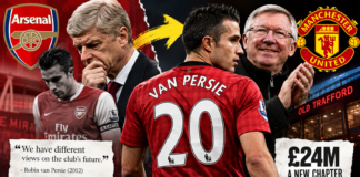Why did Arsenal sell Robin van Persie to Manchester United?