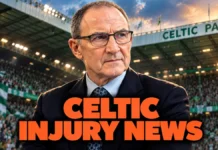 Terrible News – Celtic suffer double injury setback before Celta Vigo clash Celtic Injury News