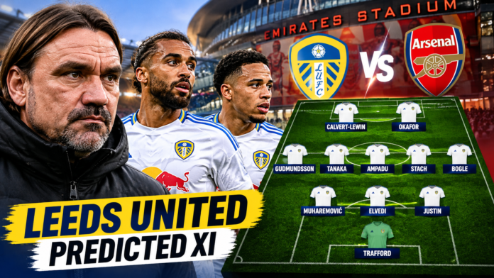 Leeds United predicted XI vs Arsenal