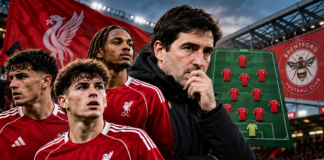 Liverpool predicted XI vs Brentford