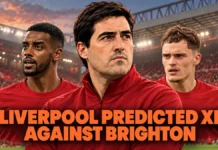 Liverpool Predicted Lineup Vs Brighton