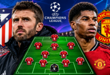Manchester United predicted XI vs Atlético Madrid